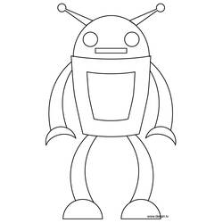 Coloring page: Robot (Fantasy and Adventure Characters) #106571 - Free Printable Coloring Pages