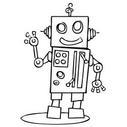 Coloring page: Robot (Fantasy and Adventure Characters) #106574 - Free Printable Coloring Pages