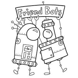 Coloring page: Robot (Fantasy and Adventure Characters) #106578 - Free Printable Coloring Pages