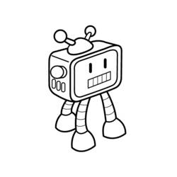 Coloring page: Robot (Fantasy and Adventure Characters) #106580 - Free Printable Coloring Pages