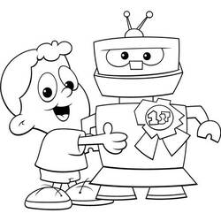 Coloring page: Robot (Fantasy and Adventure Characters) #106650 - Free Printable Coloring Pages