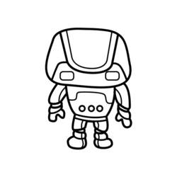 Coloring page: Robot (Fantasy and Adventure Characters) #106711 - Free Printable Coloring Pages