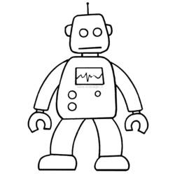 Coloring page: Robot (Fantasy and Adventure Characters) #106854 - Free Printable Coloring Pages
