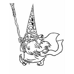Coloring page: Wizard (Fantasy and Adventure Characters) #107788 - Free Printable Coloring Pages