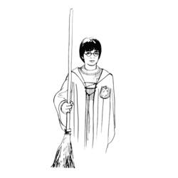 Coloring page: Wizard (Fantasy and Adventure Characters) #107921 - Free Printable Coloring Pages