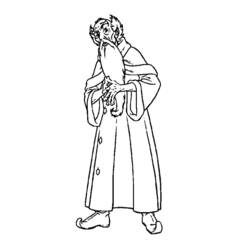 Coloring page: Wizard (Fantasy and Adventure Characters) #107969 - Free Printable Coloring Pages