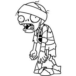 Coloring pages: Zombie - Free Printable Coloring Pages