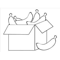 Coloring pages: Banana - Free Printable Coloring Pages