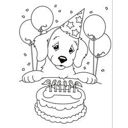 Coloring pages: Birthday Cake - Free Printable Coloring Pages