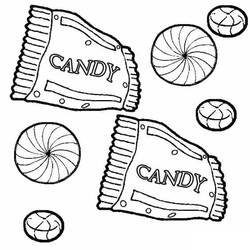 Candy (Food and Nutrition) coloring page #190820 to print and color