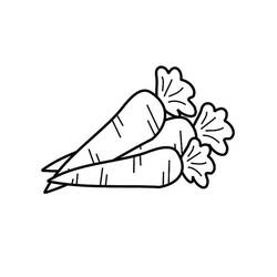 Coloring pages: Carrot - Free Printable Coloring Pages