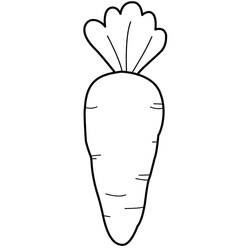 Coloring page: Carrot (Food and Nutrition) #197533 - Free Printable Coloring Pages