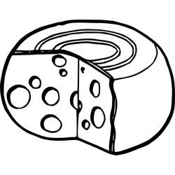 Coloring pages: Cheese - Free Printable Coloring Pages