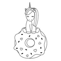 Coloring page: Donut (Food and Nutrition) #190550 - Free Printable Coloring Pages