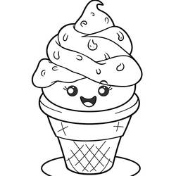 Coloring page: Ice Cream (Food and Nutrition) #218959 - Free Printable Coloring Pages