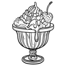 Coloring page: Ice Cream (Food and Nutrition) #218962 - Free Printable Coloring Pages