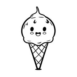 Coloring page: Ice Cream (Food and Nutrition) #218964 - Free Printable Coloring Pages