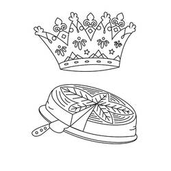 Coloring pages: Kings Cake - Free Printable Coloring Pages