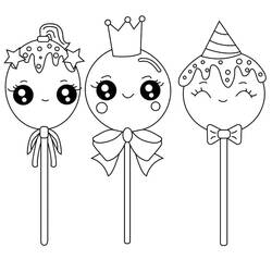 Coloring pages: Lollipop - Free Printable Coloring Pages