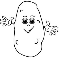 Coloring pages: Potato - Free Printable Coloring Pages