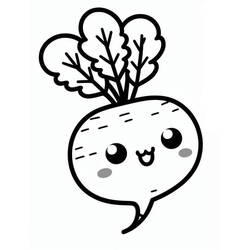 Coloring page: Radish (Food and Nutrition) #220967 - Free Printable Coloring Pages