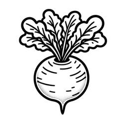 Coloring page: Radish (Food and Nutrition) #220968 - Free Printable Coloring Pages
