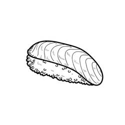 Coloring pages: Sushi - Free Printable Coloring Pages