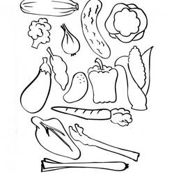 Coloring pages: Vegetables - Free Printable Coloring Pages