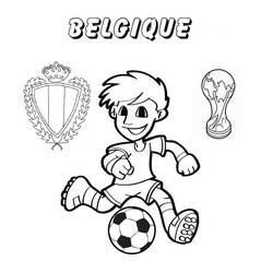 Belgium - Free printable coloring pages