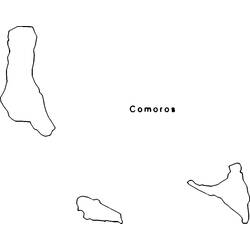 Coloring pages: Comoros - Free Printable Coloring Pages