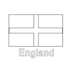 Coloring pages: English Flag - Free Printable Coloring Pages