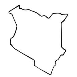 Coloring pages: Kenya - Free Printable Coloring Pages