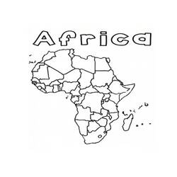 Coloring pages: Map of Africa - Free Printable Coloring Pages