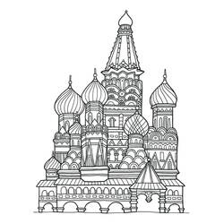 Coloring pages: Russia - Free Printable Coloring Pages