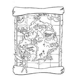Coloring pages: Treasure Map - Free Printable Coloring Pages