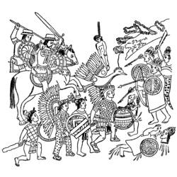 Coloring page: Aztec Mythology (Gods and Goddesses) #111596 - Printable coloring pages