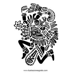 Coloring page: Aztec Mythology (Gods and Goddesses) #111607 - Printable coloring pages