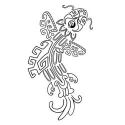 Coloring page: Aztec Mythology (Gods and Goddesses) #111652 - Free Printable Coloring Pages