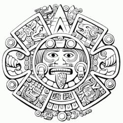 Coloring page: Aztec Mythology (Gods and Goddesses) #111714 - Printable coloring pages