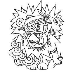 Coloring page: Aztec Mythology (Gods and Goddesses) #111719 - Free Printable Coloring Pages