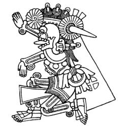 Coloring page: Aztec Mythology (Gods and Goddesses) #111742 - Printable coloring pages