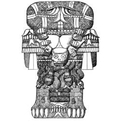 Coloring page: Aztec Mythology (Gods and Goddesses) #111779 - Free Printable Coloring Pages