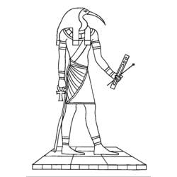 Coloring page: Egyptian Mythology (Gods and Goddesses) #111140 - Printable coloring pages