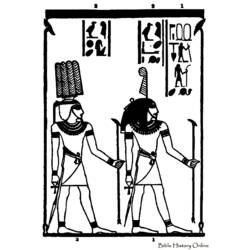 Coloring page: Egyptian Mythology (Gods and Goddesses) #111145 - Free Printable Coloring Pages