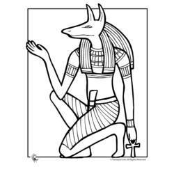 Coloring page: Egyptian Mythology (Gods and Goddesses) #111147 - Printable coloring pages