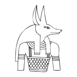 Coloring page: Egyptian Mythology (Gods and Goddesses) #111148 - Printable coloring pages