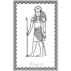 Coloring page: Egyptian Mythology (Gods and Goddesses) #111153 - Free Printable Coloring Pages