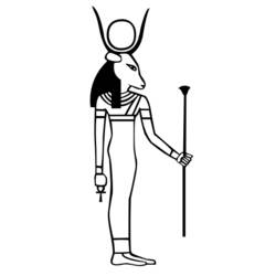 Coloring page: Egyptian Mythology (Gods and Goddesses) #111176 - Free Printable Coloring Pages