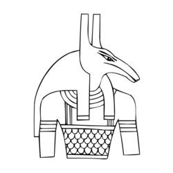 Coloring page: Egyptian Mythology (Gods and Goddesses) #111178 - Free Printable Coloring Pages