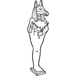 Coloring page: Egyptian Mythology (Gods and Goddesses) #111179 - Free Printable Coloring Pages